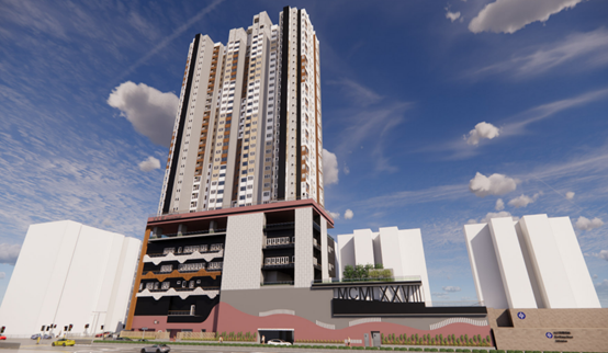 Awarded Housing Department projects, extending its business into the public housing sector