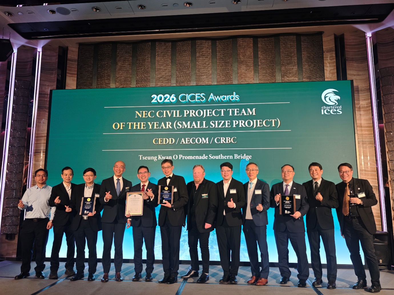 Two Projects of CRBC Won 2026 Awards from the Chartered Institution of Civil Engineering Surveyors (CICES)